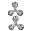 Milageto 2 x Replacement Triangle Stair Climbing Wheels Swivel Caster