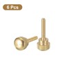 sourcing map M3x16mm Knurled Thumb Screws, 6pcs Brass Knurled Thumb