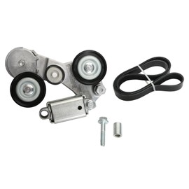 12663047 Drive Belt Tensioner Assembly with Pulley & 7PK1290 Serpentine Belt for Chevy Malibu 08-10/13-14 for Chevy Impala 14 for Saturn Aura/Vue 07-09 for Buick Lacrosse/Regal 12-16 L4 2.4L