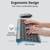 Wireless Mouse and Keyboard Combo, Silent Full-Size Computer Keyboard with