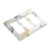 VGHOKO Decorative Outlet Covers with Abstract Marble Gold White Texture