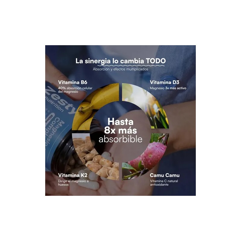 Zesty Nutrition Magnesio Complex Magnesios Citrato Bisglicinato Gluconato Taurato Treonato