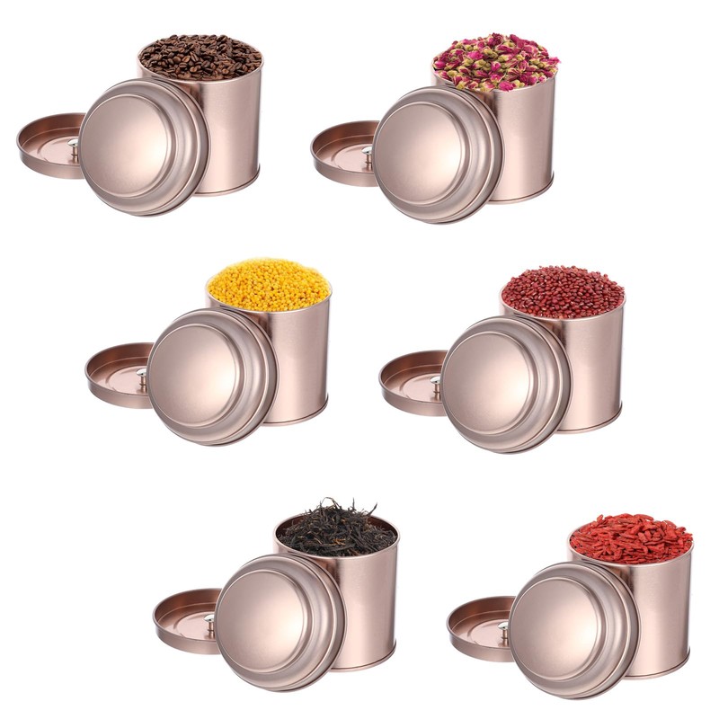 12 Pack Tea Tins Canister With Airtight Double Lids, 8