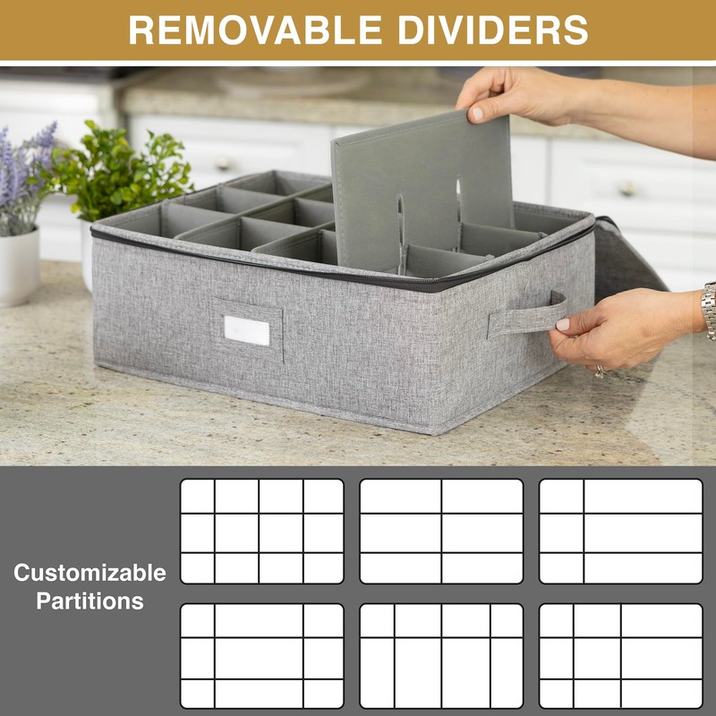 Wine Glass Storage and Cup Storage Case - Set of