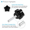 CoCud M5 x 25mm Male Thread 30mm Header Plastic Thumb