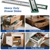 Ubisin 22 Inch Soft Close Drawer Slides Full Extension Ball
