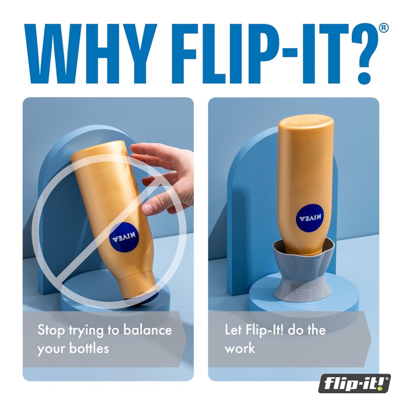 Flip-It! Bottle Emptying Stand (Grey 3 Pack)