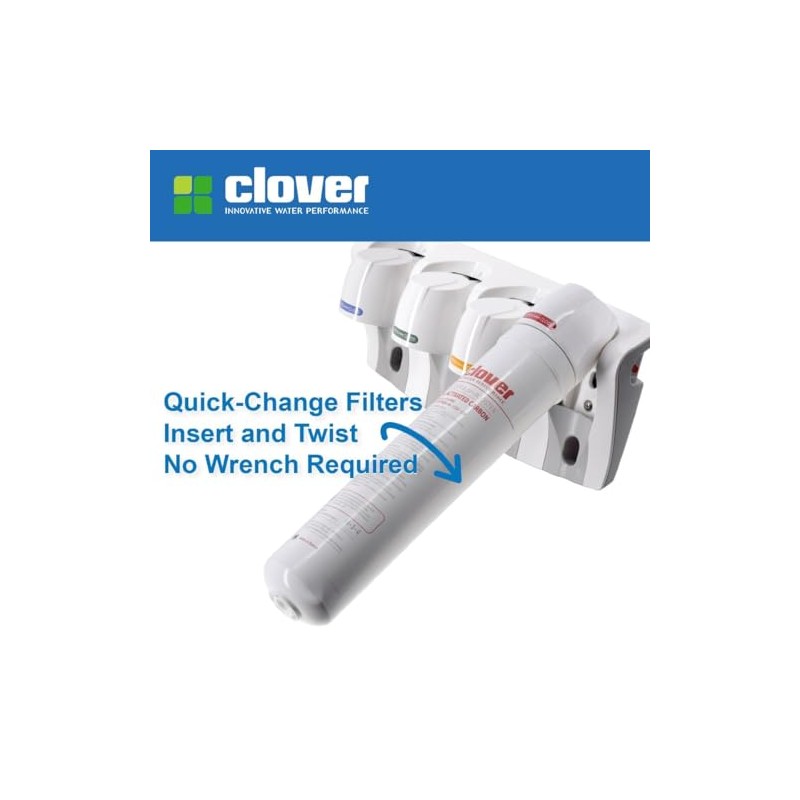 Aquverse Clover Carbon and Mineral Replacement Filter for Under-Sink RO