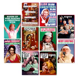 Dean Morris Cards Nice Christmas Card Multipack - Funny Pack of 10 Christmas Cards - Funny Christmas Cards - Christmas Card Selection