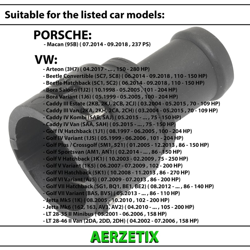 AERZETIX - C66182 - Coolant flange with gasket and clamp