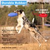 XIGOU Dog Flying Disc - Durable Rubber Flying Disc Dog