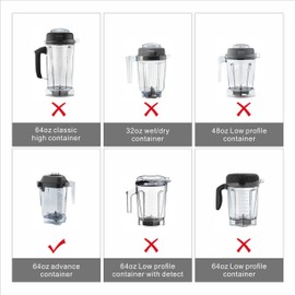 Advance Blade Assembly Replacement for Vitamix 15990 Quite One Series Barboss Blender Station Drink Machine