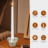 YOROXRG 36 Pack White Taper Candles, 7-8 Hours Burn Time,