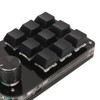 Mini 9 Key Keypad with 3 Knob RGB Light Blue