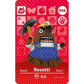 Resetti JORDEN Animal Crossing Happy Home Designer Series 1 Amiibo Card - 006