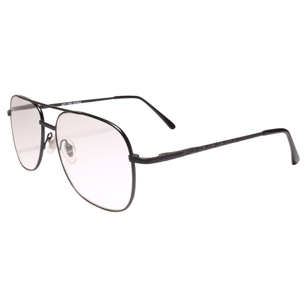 Classic Vintage Retro Old School Square Black Reader 1.25 Reading