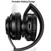 ZZOSRDR Bluetooth Headphones Over Ear, Foldable Lightweight Wireless Headset, Wireless