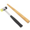 NIUPIKA Jewelers Rubber Hammer Mallet with Wood Ring Mandrel Sizer