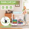 MASHELLY Craft Storage Cart, Compatible with Cricut Cutting Machines, Features