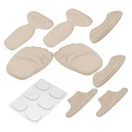 PACKOVE 14Pcs Heel Cushion Pads for Shoes Self Adhesive Foot Protectors Prevent Blisters Rubbing Comfortable Inserts for Pressure Relief Shoe Types