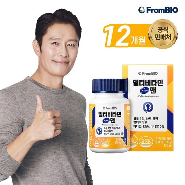 From Bio Multivitamin FOR Men 60 tablets x 6 bottles/12 months, single option / 프롬바이오 멀티비타민 FOR 맨 60정x6병/12개월, 단일옵션