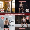 TOMSHOO 2PCS Ropeless Battle Ropes Adjustable Portable Home Gym Equipment