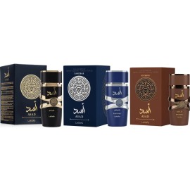 Lattafa Exclusive Lattafa Asad Trio: Zanzibar, Unisex, and Bourbon – A Luxury Fragrances
