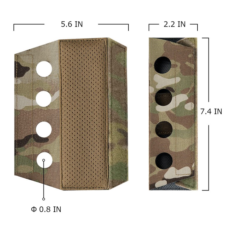 PETAC GEAR Tactical Vest Shoulder Pads 2PCS Lightweight Cushion Strap