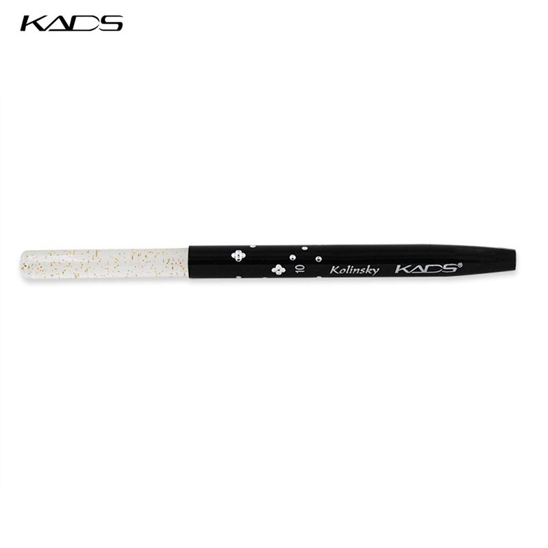 KADS Size 2#,6#,8#,10# kolinsky sable acrylic nail brush black 100%