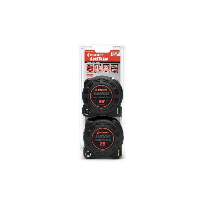 2 Cintas Metricas En Pulgadas Crescent Lufkin G2 25 Pies