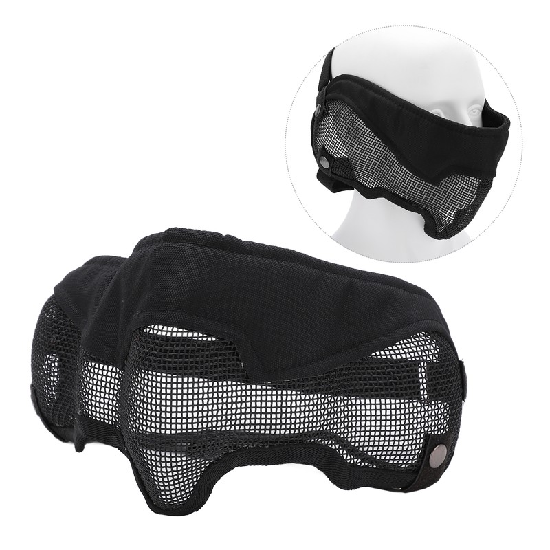 Half Face Mesh Mask Adjustable with Ear Protection Mesh Mask