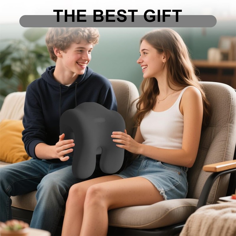 Fouvin Neck Support with Memory Effect, Office Chair Neck Pillow,