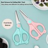 Baby Food Scissors Kicthen Shears,Kids Scissors Stainless Steel Scissors with