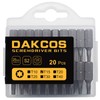 DAKCOS T15 Torx Bit, 20PCS Impact Driver Bits, 1/4" Screwdriver