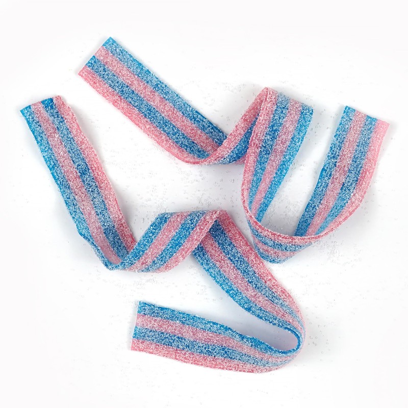 Cotton Candy Sour Belts, 1 Pound Bulk Bag, The Hampton