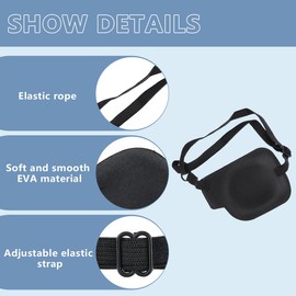 2PCS Soft Adjustable 3D Eye Patch Eye Patches for Adults for Lazy Eye or After Eye Surgery (Black)