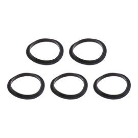 ECSiNG Sink Seal O-Ring Replacement Gaskets for Metal Sink Plug Inner Diameter 31.5mm Outer Diameter 38mm Silica Gel Black Pack of 5