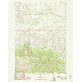 1987 Pitchfork, WY - Wyoming - USGS Historical Topographic Map : 24in x 30in, Large Wall Art Map