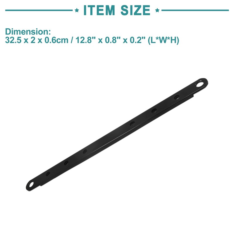 ACROPIX Exhaust Muffler Mounting Hardware Adjustable Motorcycle Hanger Universal Black