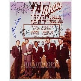 The Rat Pack Photograph 8 X 10 - Magnificent 1960 Group Portrait - Legendary American Music - Las Vegas - The Sands Hotel - Ocean's 11 - Frank Sinatra - Dean Martin - Sammy Davis Jr. - Rare Photo -