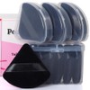 Ocim 10Pcs Triangle Powder Puffs for Face Powder,Soft Velour Makeup