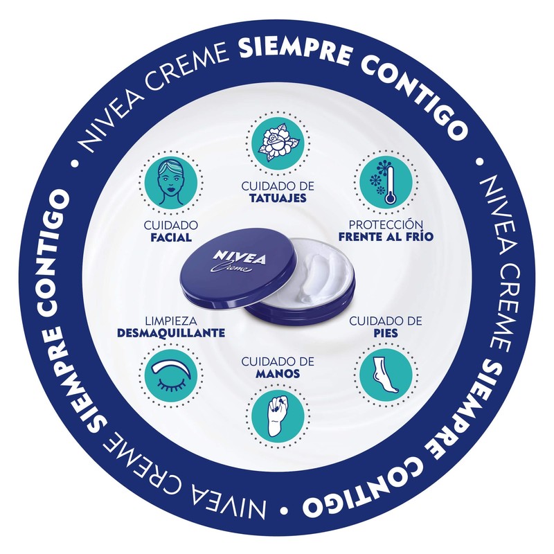 NIVEA Creme (75 ml), Moisturising Skin Cream, Intensively Caring Face