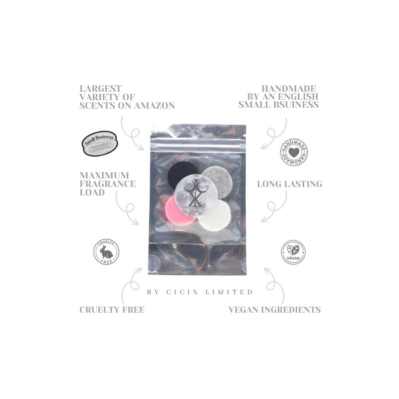 CICIX Scented Vacuum Freshner Discs. 130+ Scents To Pick From.
