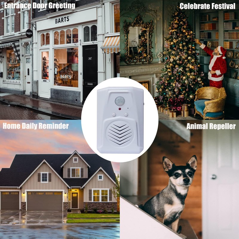 PIR Motion Sensor Activated Sound Player Speaker with USB Cable,