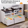 kepptory 2 Drawer File Cabinet with Lock, Rolling File Cabinet