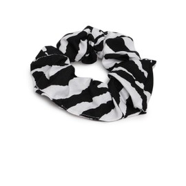 Pack of 2 Satin Scrunchies for Women - No Crease Hair Ties for Women| Scrunchies For All Hair Types and Textures, Perfect for Day or Night (black & white)