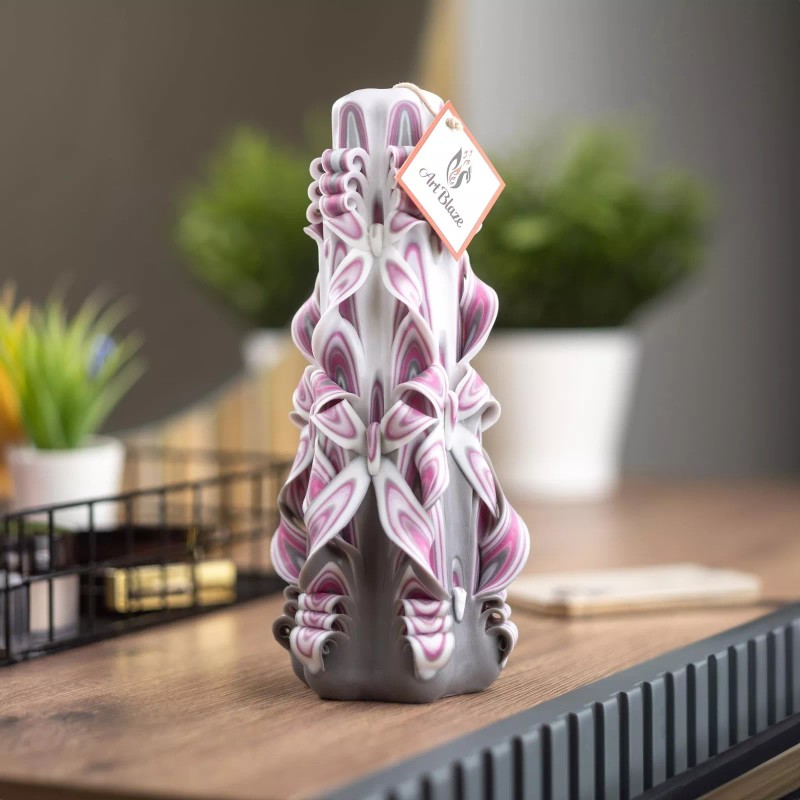 ART BLAZE Carved Candles - Unique Handmade Candles Long Burning