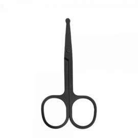 Black Safety Nose Hair Scissors 6ea