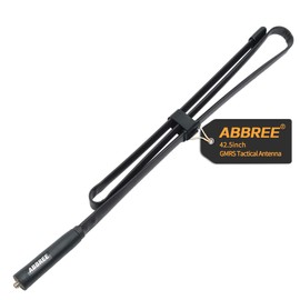 ABBREE GMRS Radio Antenna 42.5-inch (462-467MHz) SMA Female CS Tactical Antenna for Baofeng UV-5R AR-152 UV-82 BF-888S and GM-15 Pro GMRS GM-5RH TD-H3 Radio Antennas
