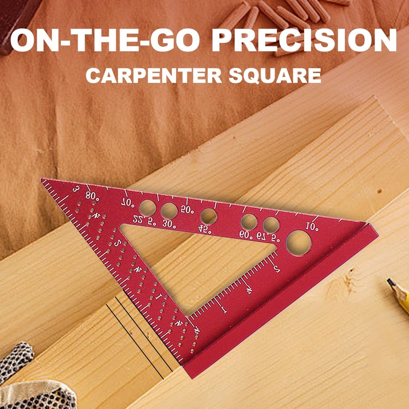 JCFANTS Small Carpenter Square, Small Square Tool with Fixed Miter
